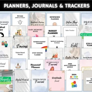 15000+ Pages Canva Template Bundle, Canva PLR Templates, Planners, Journals, Trackers, Printable, Master Resell Rights, MRR PLR Products